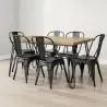 Buy Hairpin 150x90 Dining Table + X6 Bistrot Metalix Chair Black 59922 at MyFaktory